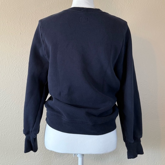 Citizens Of Humanity Amelie Tucked Sweatshirt Navy - Picture 2 of 4